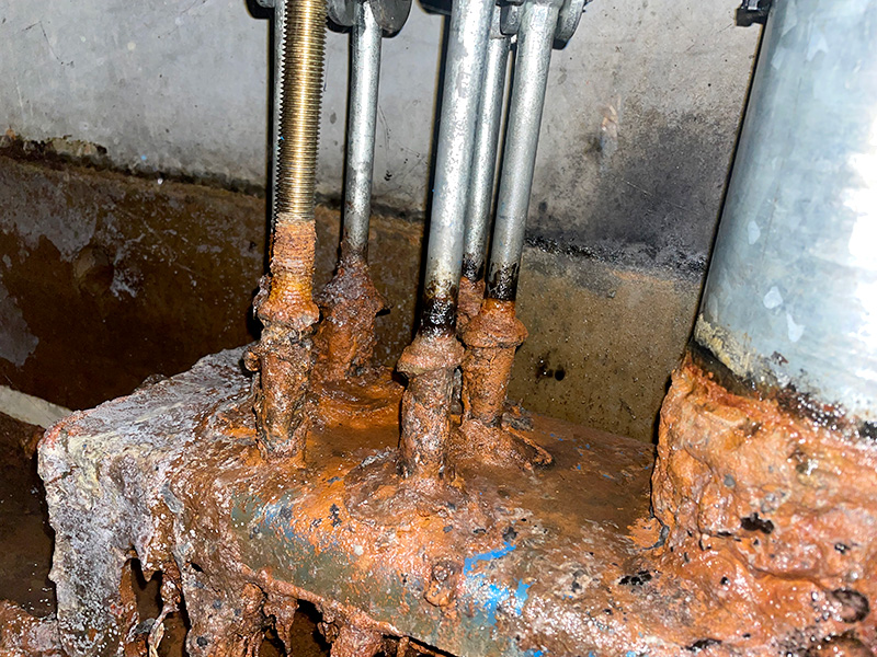 Water damage and corrosion
